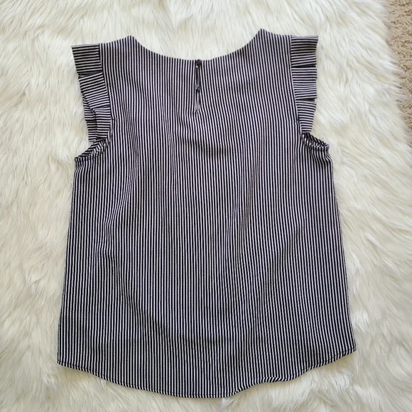 Montaeu Los Angeles Striped Blouce Blue & White - Picture 7 of 14